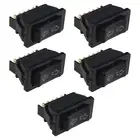 5PCS 5-Pin DC12V 24V 10A DPDT Car Window Momentary Switch Car Control Master Roc