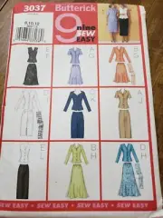 Butterick 3037 Sewing Pattern women's 8-10-12