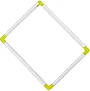 TOPPERFUN Portable Cross Stitch Clip Frame, 13.8x0.8in Universal Embroidery Frame, Handheld PVC Embroidery Tool for Quilting, Needle Point, Silk Painting, Random Colors