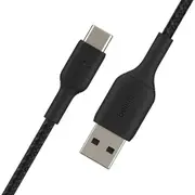 Belkin 2m USB-A to USB-C Braided Cable (Black)