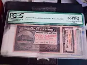 1928 Republican National Convention Garden Ticket PCGS 63 PPQ Herbert Hoover