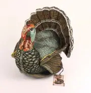 John Derian Beaded Turkey Novelty Plush Pillow Target Exclusive 16x15” 2024 New