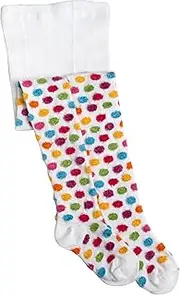 [Jefferies Socks] Little Girls' Fuzzy Dot Tights