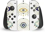 Official Cat Coquillette Blue Gold Art Mix Vinyl Sticker Gaming Skin Decal Cover Compatible with Nintendo Switch Joy-Con Controller