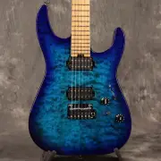 Charvel Pro-Mod Series Dinky DK24 HH 2PT CM QM Chlorine Burst S N MC24002515 WEB