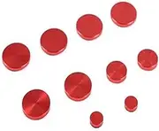 Aluminum Alloy Car Dashboard Both Sides Patch Car Interior for FJ Cruiser 2007-2021 Trim Interior (Color : Red, Size : A)