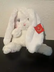Aurora World Baby Lopsie Wopsie White Pink Rabbit Bunny Stuffed Animal Plush