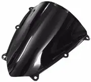 TDR Black Double Bubble Windshield Windscreen for CBR600RR 2007 2008 2009 2010 2011 2012, ABS Replacement Screen for CBR 600 RR