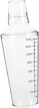 Amosfun Cocktail Shaker Handheld Mixer with Scale for Milk Tea and Beverage Mixing Easy to Clean and Operate for Home and Bar Use