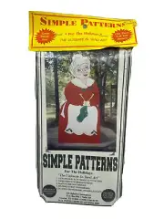 Holiday Mrs Clause Simple Patterns Yard Art Woodworking Christmas Santa NOS