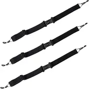 [SEWOART] 3pcs Sports Glasses Rope Sunglasses Cord Glasses Necklace Strap Glasses Strap Holder Nose Grips for Glasses Multiple Chain Strap Glasses Holder Hard Eyeglass Kit Black Elastic Rope