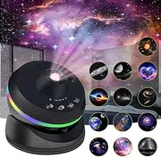 Galaxy Projector, 13 in 1 Star Light Projector Starry Sleep Night Light with Dynamic Meteors, 360° Rotation, Large Scale Projection for Bedroom Living Room Ceiling Home Theater Decor