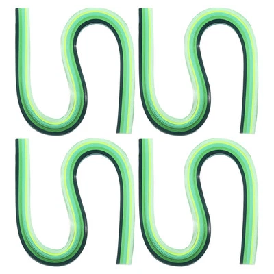 480 Pcs 540 x 5mm Rainbow Quilling Strips Paper, Gradient Green