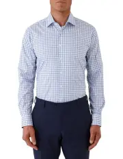 [Dom Bagnato] Marcell Tailored Fit Shirt in Blue