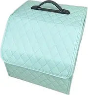 ATATQY Auto Car Trunk Organizer for,Multiple Functional Car Supplies for Stowing Tidying Trunk Storage Box(Spring Green-S)
