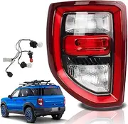 Tail lights Compatible with 2021 2022 2023 Ford Bronco Rear Lights Assemblies with New Bulbs OE Factory Style Halogen/LED Model Tail Lamps (Bronco Sport, Left Driver Side)
