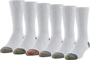 [Gold Toe] GOLDTOE Men's Fit Tec Cushion Crew Socks, 6-Pairs