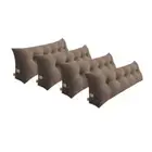 4X 180cm Coffee Triangular Wedge Bed Pillow Headboard Backrest Bedside Tatami Cu