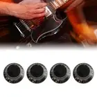 4 Pcs Electric Guitar Volume Knob Stable Rotation Plastic Guitar Control Knob