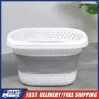 Foldable Laundry Baskets Universal Washing Basket for Bathtoom (small gray)