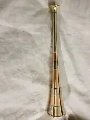 FOX HUNTING HORN MADE OF WHITE COPPER & RED COPPER WITH BRASS MOUTHPIECE