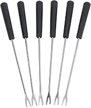 Stainless Steel Fondue Forks, Easy to Hold Chocolate Cake Fondue Forks for Cheese Fondue