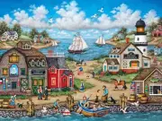 MasterPieces Dockside Activities 550 Piece Jigsaw Puzzle By Bonnie White