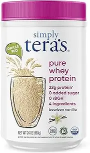 Tera's Whey - Simply Pure Grass Fed Whey Protein Bourbon Vanilla - 24 oz.