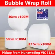 Bubble Wrap Roll 500mm 375mm 300mm x 100M Cushioning Clear 10mm Bubbles Size