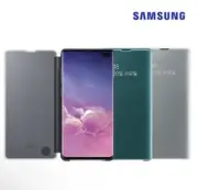 Samsung Galaxy S10+ Plus Clear Cover Case (EF-ZG975) Phone Official Black/White