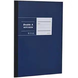 Double A B5布膠筆記本（深藍）－方格內頁 DANB17003