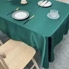Rectangle Table Cloth Satin Tablecloth Overlays Wedding Christmas Decorations