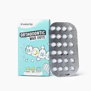 Denterity OrthoBliss Braces Wax Dots- Ergonomically Made to Ease Braces Irritation & Pain- Easy Application for First Time Braces Users- Precut Ortho Wax Dots- Oral Care Kit for Braces- 72ct Pack of 1