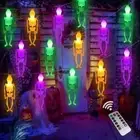3D Skeleton Lantern String 2.5 Meters Decor Lamp LED Colored Lights Outdoor