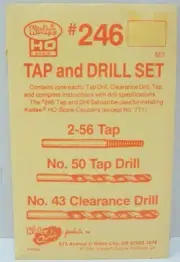 Kadee 246 (Tools) HO 2-56 Tap and Drill Set (10)