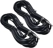 AKOOSY 2Pcs Electric Guitar Audio Cable Professional Bass Instrument Cable for High Durability for Stage Performance Recording Resistant