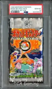 PSA 10 GEM MINT Base Set SEALED Japanese Booster Pack (291 Yen) Pokemon Card 535