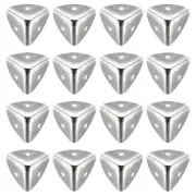 Metal Box Corner Protector Edge Guard Protector 25 x 25 x 25mm Silver Tone 32pcs