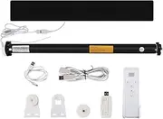Blindsmart Solar Powered Rechargeable Battery Roller Shade Motor, Retrofit Existing Blinds into Motorized Blinds, Smart Blinds Motor Remote/App/Voice Control (with 9-Channel Remote Solar Panel)
