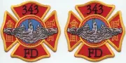 343 FIRE DEPARTMENT 2 Fire Patches FIRE PATCH