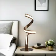 Twist LED Table Lamp 14w in Brown/Bronze