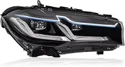 Car Lights Compatible For X5 F15 2014-2018 X6 F16 LED Auto Headlights Assembly Upgrade Competition Bifocal Lens LHD RHD Lamp(For Left Hand Drive)