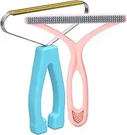 SOCCSO Pet Hair Remover and Cleaner for Fabrics, Lint Shaver, Cat and Dog Hair Remover for Rugs, Couch, Pet Towers - Pink/Wood