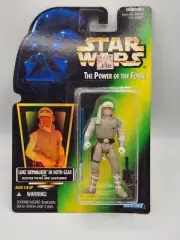 Vintage 1996 Star Wars POTF green card Luke Skywalker in Hoth Gear