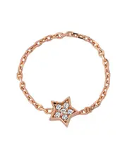 Amorium 18K Rose Gold Vermeil CZ Chain Ring
