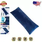 Elegant Navy Blue Memory Foam Body Pillow - Firm Full Body Support 20x54