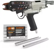 High-Performance Pneumatic Hog Ring Stapler w/ 1000 Fasteners - Ergonomic Design