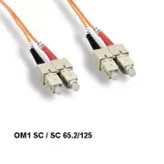 LOT 10pcs 5m OM1 SC to SC Multi-Mode Fiber Optic Cable 62.5/125 Duplex UPC