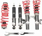 32 Clicks Mono Tube Adjust Coilovers Suspension Kit,Compatible With Volvo V70 II 2008-2016