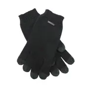 Dents Womens Pure Merino Wool Touchscreen Gloves - Black